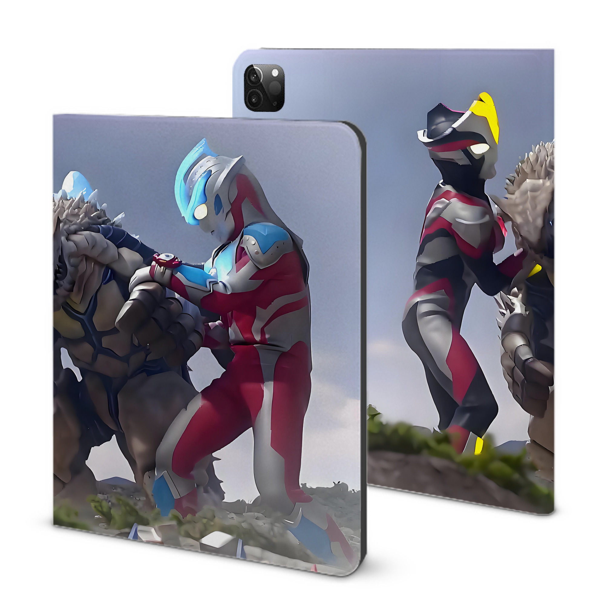 （画像用） ウルトラマン Ultraman IPadケース ペンホルダー付き ブックスタイルデザイン